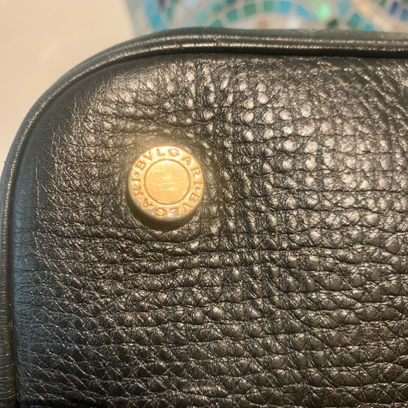 BVLGARI ISABELLA ROSSELLINI LEATHER HANDBAG black calf - Picture 12 of 15